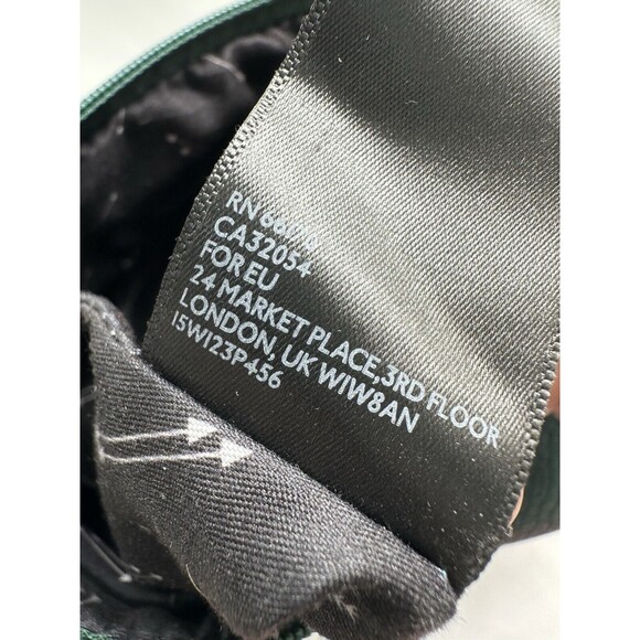 FREE PEOPLE Clutch Bag Vegan Faux Leather Pebble Laptop Cosmetic 12x14.5 Green - Picture 12 of 16